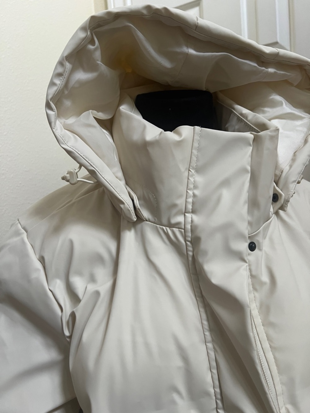 NWT Lands' End Squall Slicker Parka dusk cream XL - Picture 8 of 10